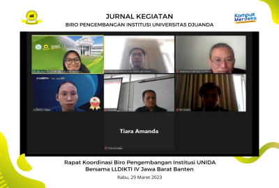 Rapat Koordinasi Biro Pengembangan Institusi UNIDA Bersama LLDIKTI IV Jawa Barat Banten